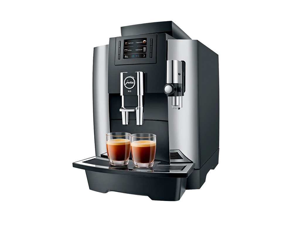 Professioneller Kaffeevollautomat JURA WE8 in chrom