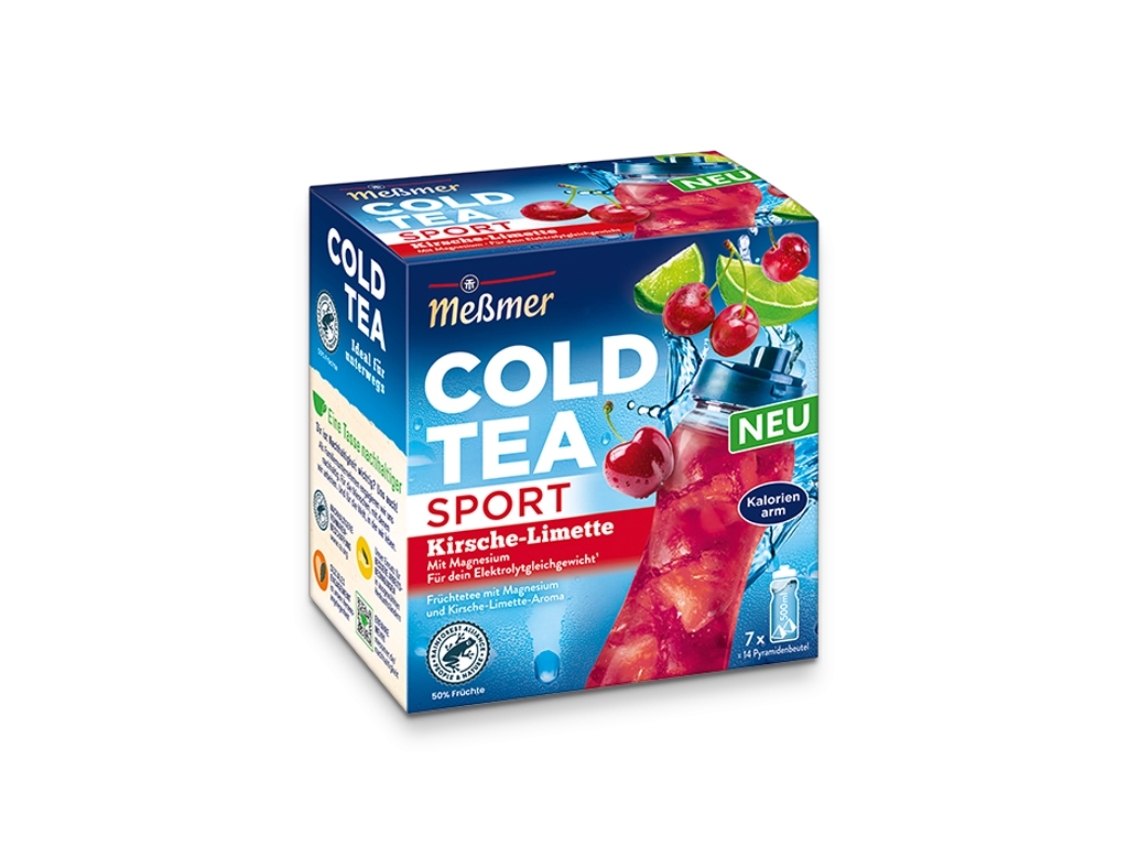 Meßmer COLD TEA Sport Kirsche Limette mit Magnesium