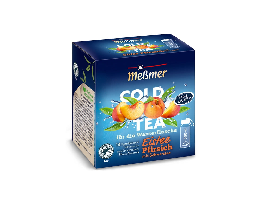 COLD TEA von Meßmer für die Wasserflasche in der Sorte Eistee Pfirsich mit Schwarztee