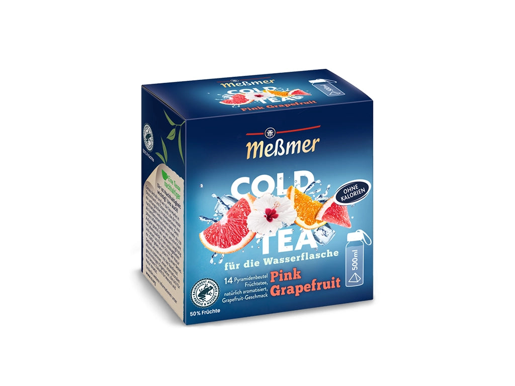 COLD TEA von Meßmer für die Wasserflasche in der Sorte Pink Grapefruit Früchtetee