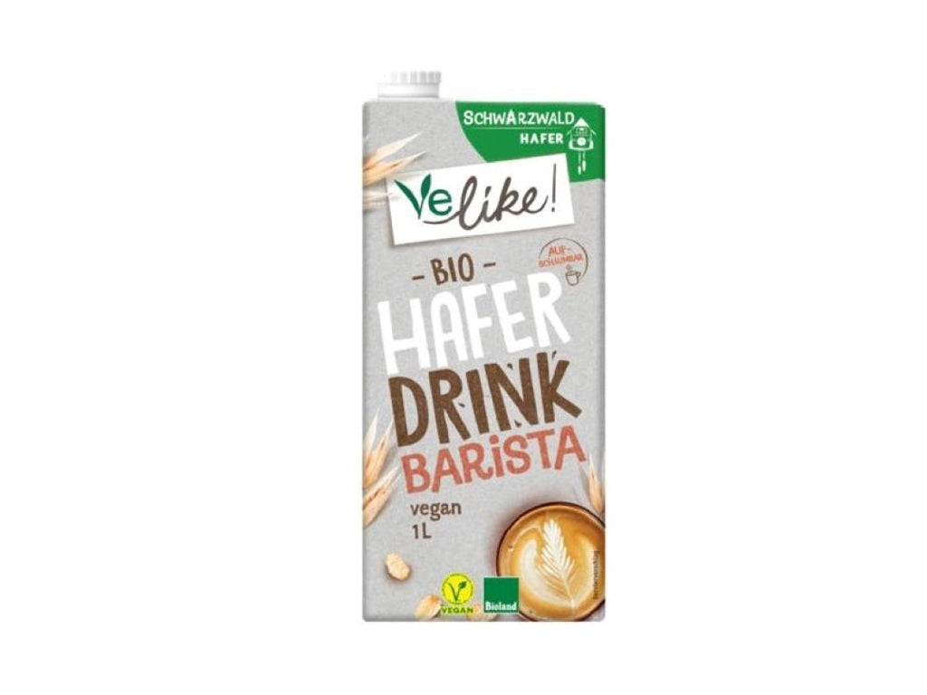 Schwarzwaldmilch Velike Bio Haferdrink Barista 1 L vegan und laktosefrei