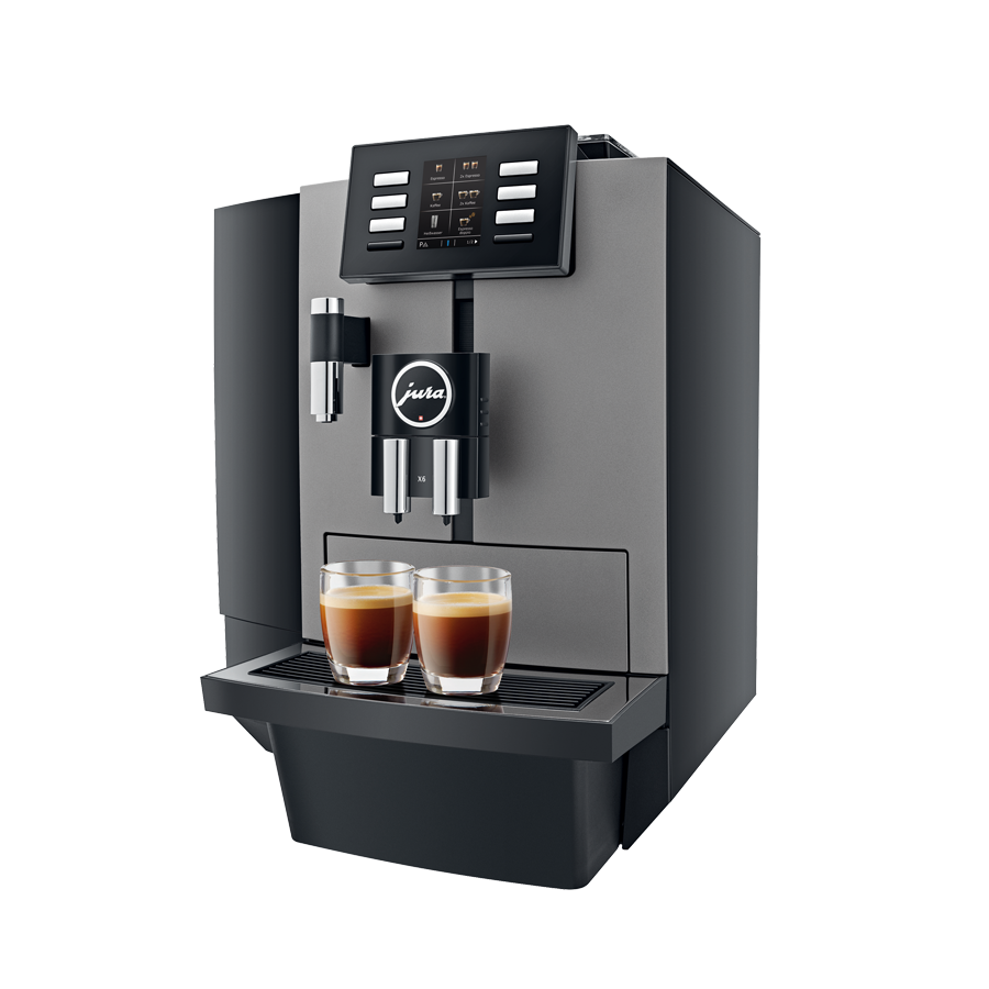 Der Kaffeevollautomat Jura X6 ist besonders für Schwarzkaffee und Tee geeignet.
